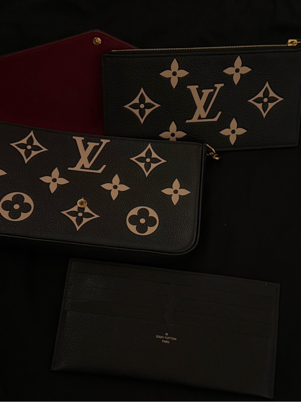 Louis Vuitton Black & Beige Monogram Envelope Crossbody - Picture 3 of 5